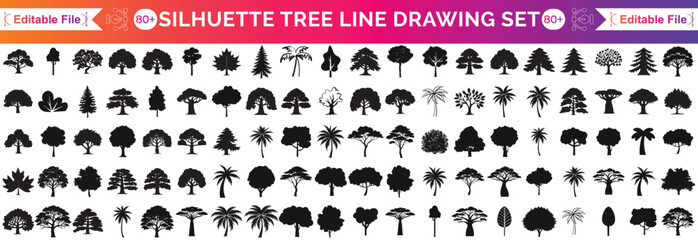 A series of trees with a black and white background with a quote from the book by john Lewis © Ragena