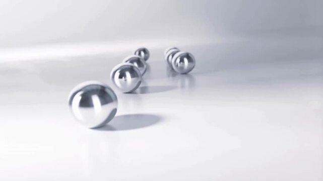 Polished metallic spheres