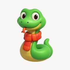 Cute cartoon snake illustration