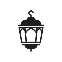  Black Fanous Lantern Silhouette For Ramadan Kareem And Islamic Holiday Decoration.