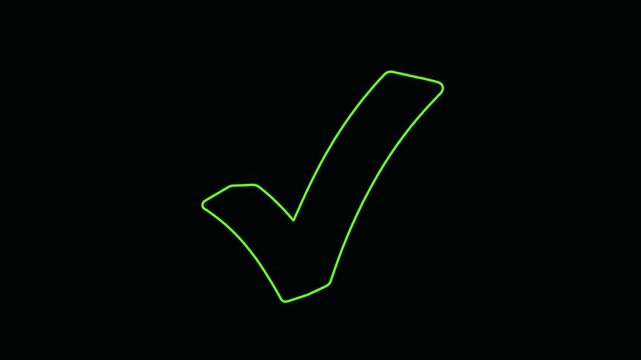Simple checkmark icon rendered in Adobe AE