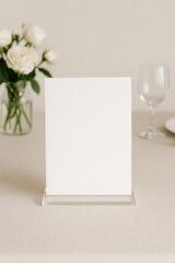 Elegant blank card display