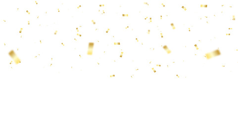 Fototapeta premium PNG Golden confetti 