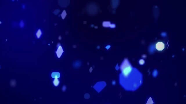 Blue bokeh particles abstract light futuristic background
