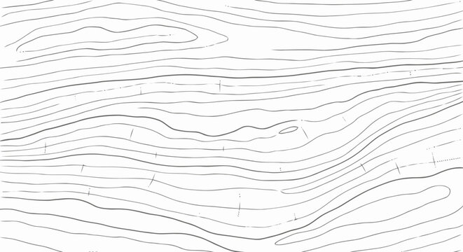 Topographic Map Lines on White Background.
