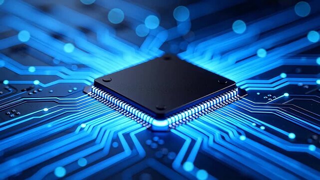 Integrated circuit on illuminated circuit board