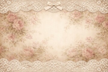 Vintage floral lace elegance