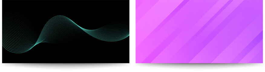 Obraz premium Dynamic abstract wave and geometric pattern blend in modern digital art, viewed from a contemporary perspective, referencing .eps