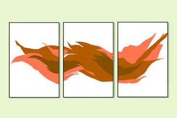 brown abstract background wall art in frame