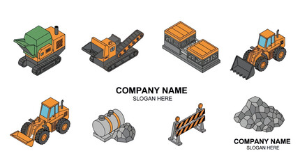 Heavy Machinery Equipment for Construction Industry. © Fahri