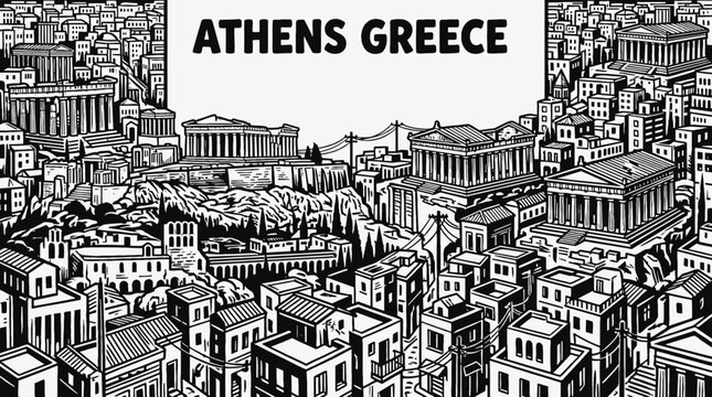 athens greece europe capital city skyline landmark architecture urban travel tourism historic culture downtown ancient acropolis landscape