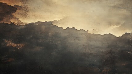 Fototapeta premium Abstract Artistic Strokes in Muted Earth Tones Creating a Textured Background Atmosphere