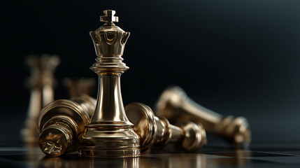 Strategic leadership and competitive business planning concept.