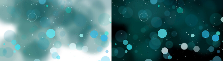 PNG image of Abstract teal and cyan bokeh light effects with sparkling white dots creating a magical, dynamic motion graphic on transparent background © MariaAlam