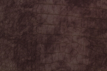 Leather colored top view, folds. gray suede.