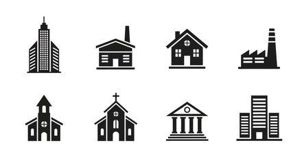Obraz premium Clean City Tower Symbol Pack