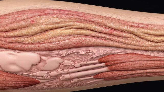 Anatomy of Aging Skin Transitioning to Sarcopenic Muscle and Fat Layers