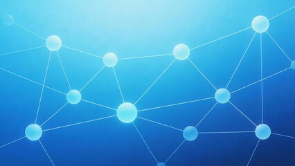 Blue network nodes and connections