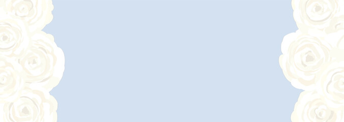 白いバラの花のクラシカルなベクター背景イラスト