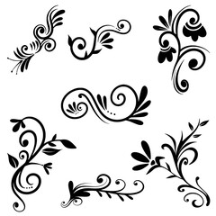 Batik Element Collection Ornamental Decoration Illustration 