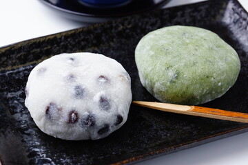 豆大福と蓬大福