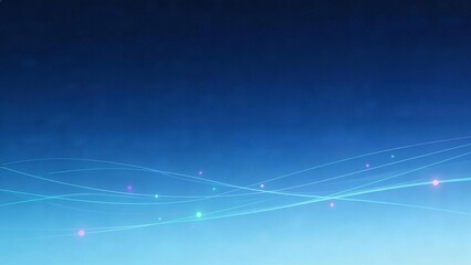 Abstract lines and dots on gradient background