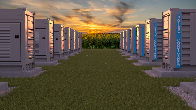 Battery Energy Storage System integrated into the natural environment