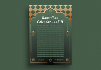 Ramadhan Calendar Flyer
