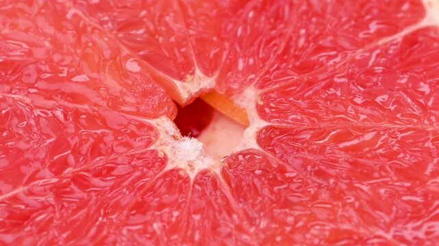 close-up grapefruit slices