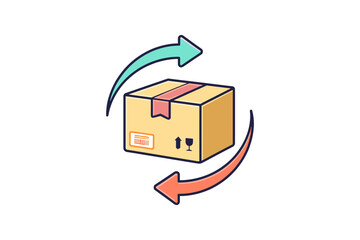 Package Return Arrows Icon
