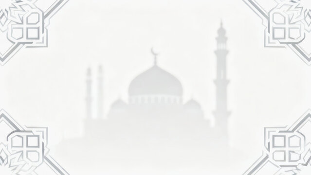Elegant Islamic Geometric Shadow Background for Ramadan and Eid