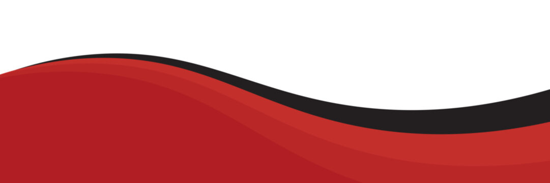 Vector red line background curve element with white space for text and message design, overlapping layers, vector