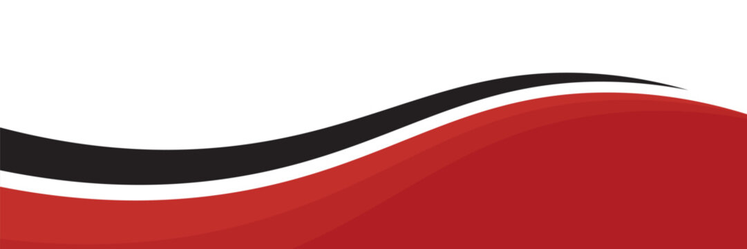 Vector red line background curve element with white space for text and message design, overlapping layers, vector