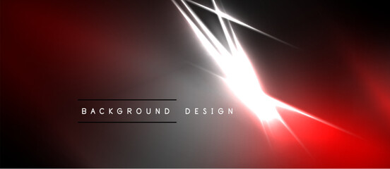 Obraz premium Abstract red background with bright white light streaks. Modern design element, suitable for digital projects. Dramatic, energetic visual.