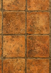 Obraz premium Rustic terracotta tile texture