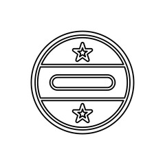 Star coin icon