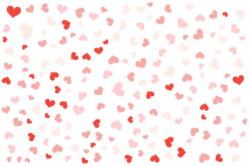 seamless pattern with red hearts