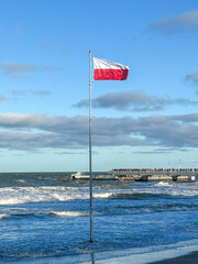 Polish Flag at Kołobrzeg Pier
