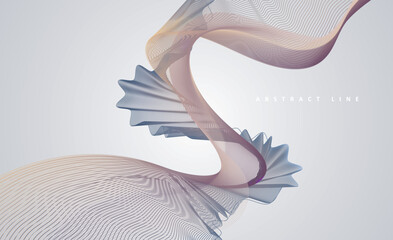 Abstract dynamic lines background. Modern colored cover. Colorful curve lines. Graphic concept for your design