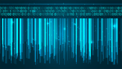 Abstract infographics visualization. Big data code representation. Futuristic network or business analytics. Graphic concept for your design.