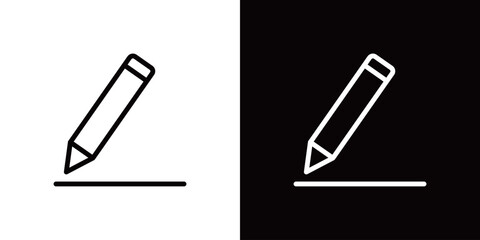 テキスト編集・入力・ペンで書く操作アイコン (ベクター)