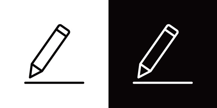 テキスト編集・入力・ペンで書く操作アイコン (ベクター)