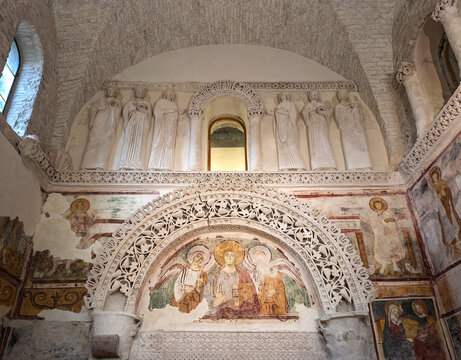 Cividale del Friuli, the ancient cradle of Lombard culture in Italy. Monumental temple