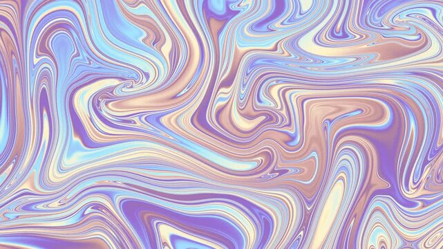 Smooth acrylic marbled waves with luminous iridescence and glitter. Seamless flowing marble wave designs in pastel shades complemented by reflective