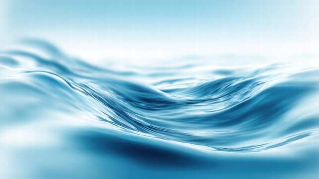 Close-up view of gentle water waves in shades of blue, creating a serene atmosphere.