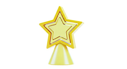 Obraz premium Golden Star Trophy