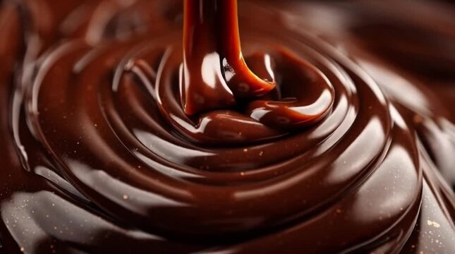 Seduced Luxurious Glossy Melted Dark Chocolate Texture