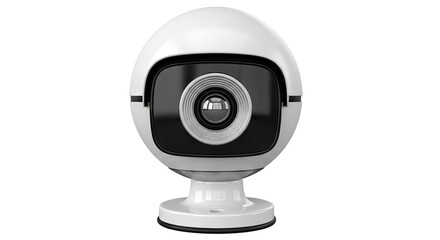 Modern White Webcam with Glossy Finish