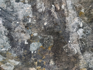 Dark rough rock texture with natural stone patterns and gritty surface details for backgrounds	