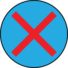 Obraz premium close icon vector art